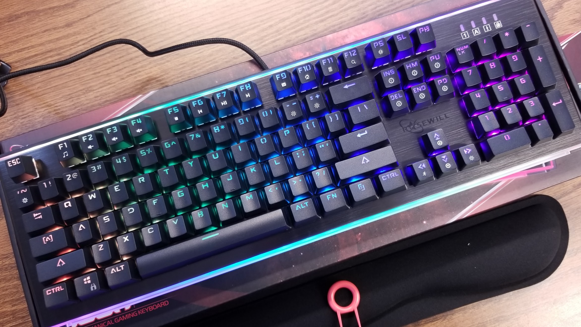 Rosewill NEON K75 Mechanical Keyboard Blue or Brown Switch MMORPG